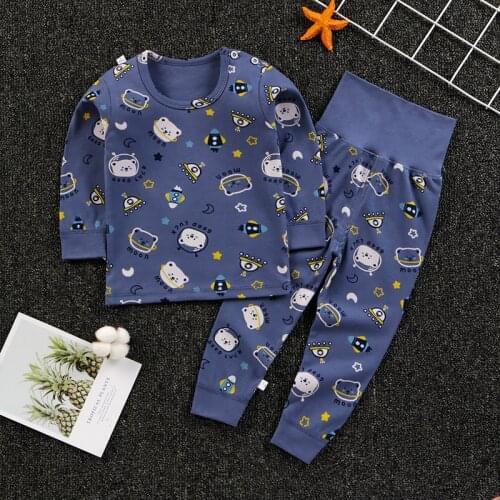 Autumn Winter Childrens Clothes Pajama Set Baby Boys Girls Spring Top Clothing + Trousers Cotton Home Clothes Cute Boys 2pcs