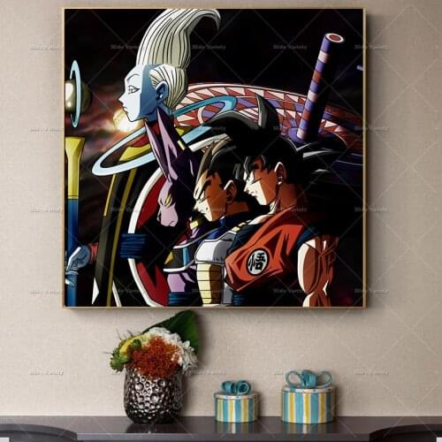 Japanese Anime Poster Dragon Ball Goku Canvas Painting Wall Art Decor Prints Kids Room Living Room Decoration Mural Cuadros