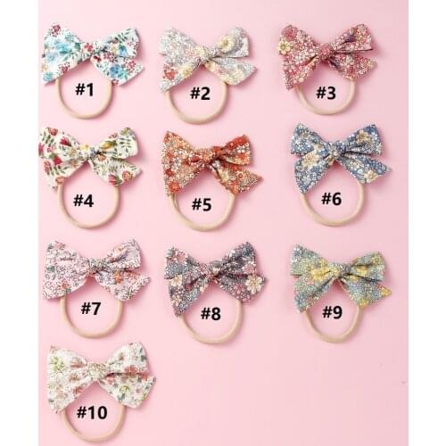 1PC Bow Floral Headband Princess Headwear Baby Headdress Children Hair Ropes Girls Hair Accessories Kids Elastic Hair Bands