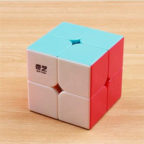 QIYI QIDI 2X2X2 Magic Speed CUBE Pocket Sticky PUZZLE Professional CUBE 2x2 Speed CUBE Educational Funny Toys For Kids