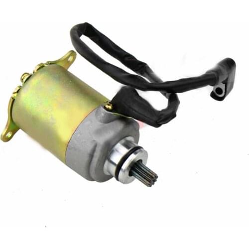 Motorcycle Starter Motor 9 Teeth Quad Atv Bike Buggy Moped Scooter Full Copper Motorcycle Starter for GY6 125cc 150cc