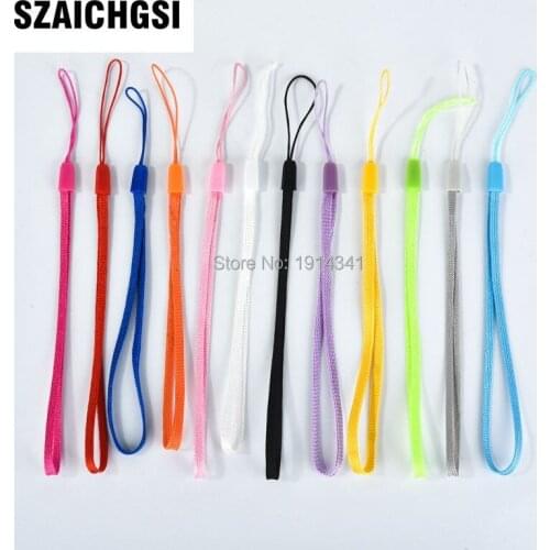 SZAICHGSI wrist hand cell phone mobile chain straps keychain Charm Cords DIY Hang Rope Lariat Lanyard colorful wholesale 5000pcs