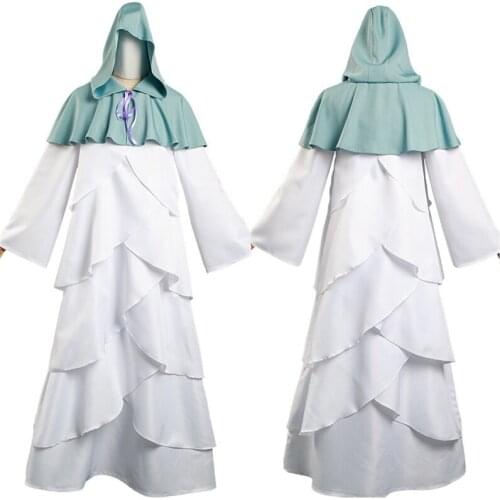 The Promised Neverland Yakusoku no Neverland Mujika Cosplay Costume Robe Cloak Woman Dress Outfits Halloween Carnival Suit