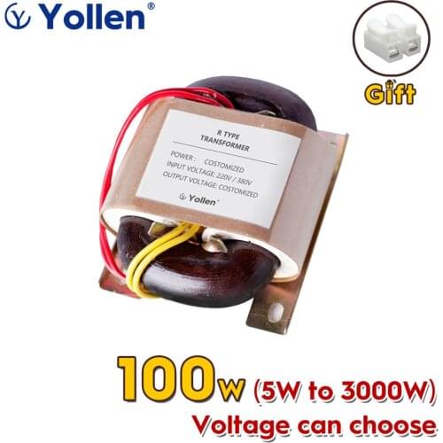 R-Core R100 100W Power transformer voltage customized 220V/380V to 6V/9V/12V/15V/18V/24V/110V Elevator Armarium Soft Starter PCB