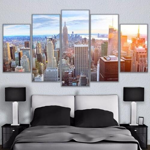 World Famous Architecture Beauty HD Five Wall Painting Decorative Painting Anime Posters Wall Decor Anime Decor Room Decor