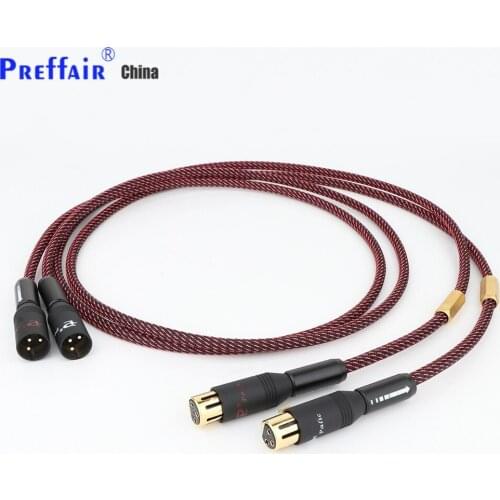 Preffair X0413 High Fidelity Audio Cable XLR male female Balance cable 3-pin XLRMicrophone Cable 1 Pair