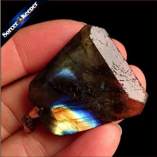 Women & Men Fashion Jewelry Pendants Necklaces With Chain Wholesale Labradorite Moonstone Quartz Stone Colares Femininos WS416