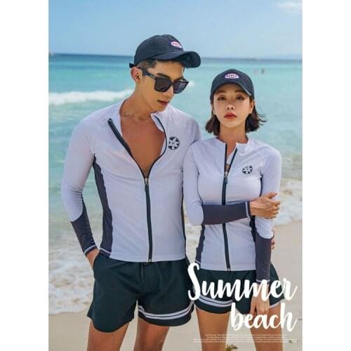 Swimsuits Women Summer 2019 Rash Guard Swimsuit Swim Dress Whole Womens Costumes High Waisted Split Sun Proof Men Long Sleeve