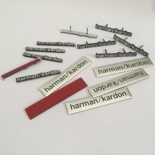 2pcs 5pcs 10pcs harman/kardon car Hi-Fi Speaker audio Speaker Badge stereo Emblem sticker car styling accessories
