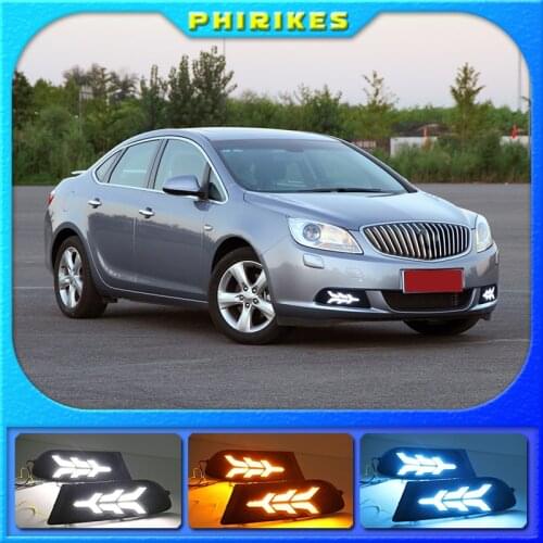 2PCS LED Daytime Light Running Light DRL Front Fog Lamp Day Light For Buick Excelle GT 2010-2013 Auto