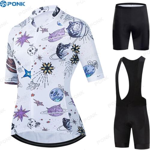 2020 Womens Triathlon Short Sleeve Cycling Jersey Sets Maillot Bicycle Clothing Bike Shirts Ropa Ciclismo Cycling Clothing
