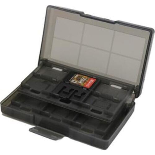 24 Slots Hard Plastic Momery Game Cards Carry Storage Box Protective Case Holder Container Shell for Nintend Switch NS accessory