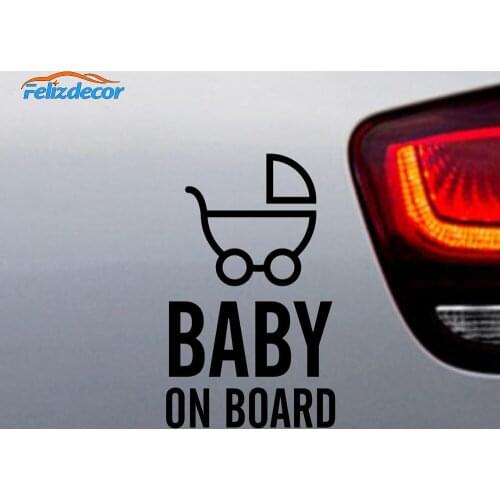 Car sticker Baby On Board Funny Decal Stickers For Car Funny Car Styling Auto Sticker And For Windows Body Decoaration C1048
