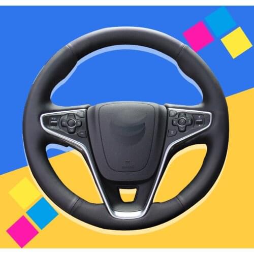 Auto Braid On The Steering Wheel Cover for Opel Insignia 2014-2017 Vauxhall Insignia 2015 Interior Car Wheel Covers Car-styling