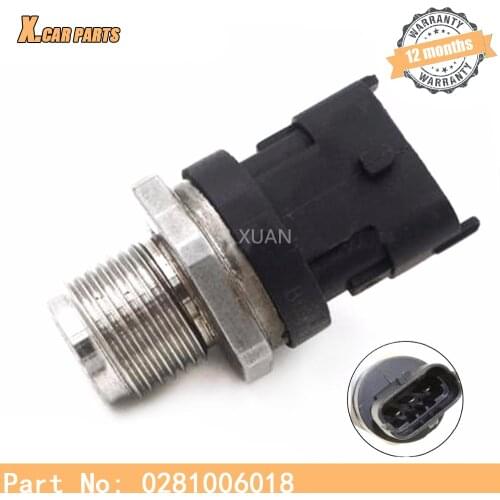 1800 Bar Fuel Rail Pressure Sensor 0281006018 For Ford Ranger Everest Mazda BT-50 BT50 Pickup 2.5 MRZ 3.0 CDVi 2008