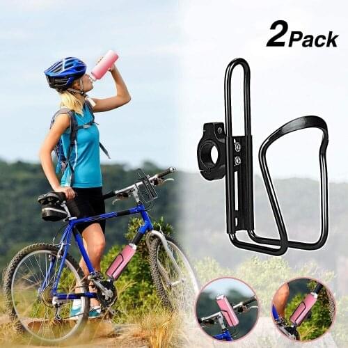 Aluminum Alloy Bike Water Bottle Holder Cycling Bicycle Drink Water Bottle Rack Holder Mount for Mountain Folding Bike Cage