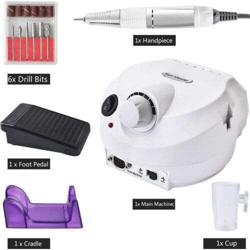 30000RPM Electric Nail Drill Machine Electric Manicure Machine Drills Accessory Pedicure kit Nail Drill File Bit Nail tools