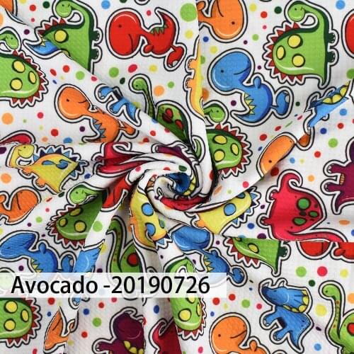 Huangtao Diy 50X150cm Printing Dinosaur Cartoon Character Pattern Fashion Liverpool Bullet Fabric No MOQ Polyester Fabric