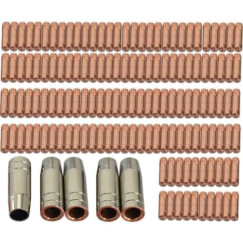 New Contact Tip M6 25mm Conical Nozzle Fit MB 15AK MIG/ Welding Torch 145PCS