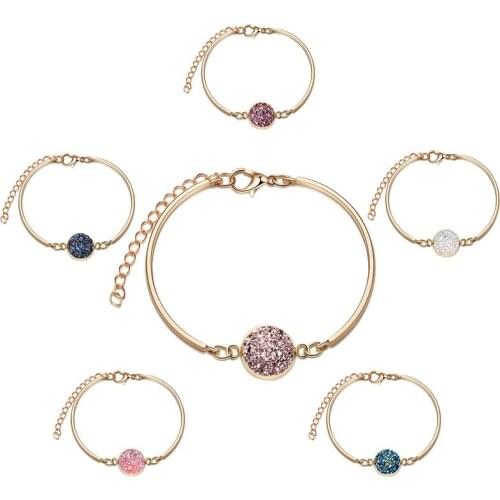 Creative Fashion Queen Jewelry Silver Plated Charm Bracelet & Bangles with Crystal Bracelet for Women Jewelry Wholesale