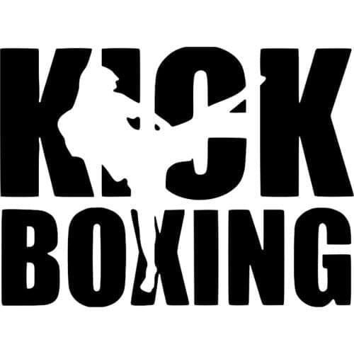 CS-187A# Kick Boxing Funny Car Sticker Vinyl Decal Auto Car Styling