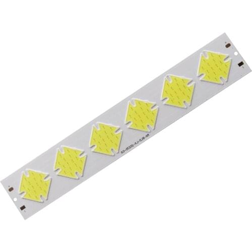 NEW 10PCS 12V 202mm 35mm linear led cob strip 6w lamp light cold white cob for car drl bulb cob led strip chip bar source