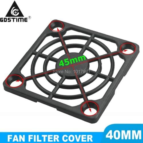 500PCS LOT Gdstime Dustproof 40mm Case Fan Dust Filter 4cm Guard Grill Protective Net Plastic Cover for PC Computer