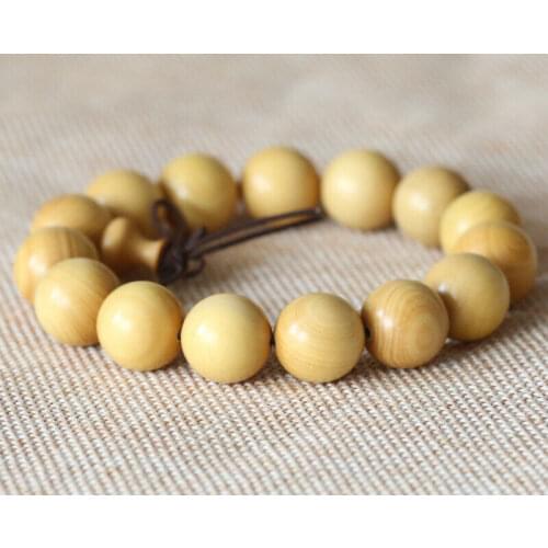 Boxwood Beads Tibetan Buddhism Elastic Amulet Bracelet