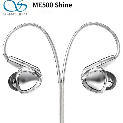 SHANLING ME500 Shine In-ear Earphone 2BA+1DD Hybrid Driver Earbuds with 3.5mm 4.4mm IEMs MMCX Detachable Cable
