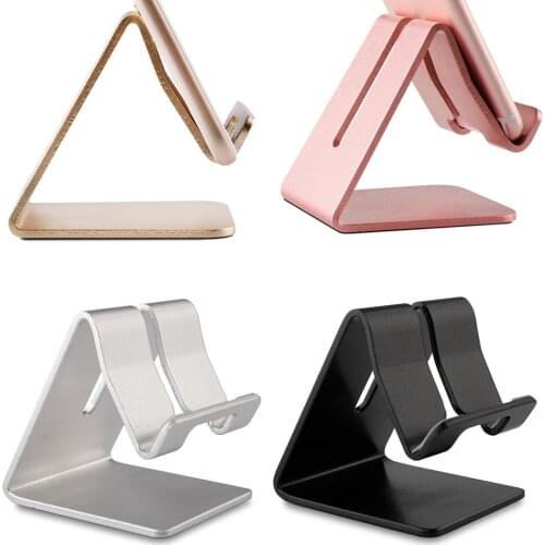 Phone Holder Foldable Stand Aluminum Alloy Cell Phone Tablet PC Desk Holder Universal Mount Metal Wholesale Purchasing 4 Color