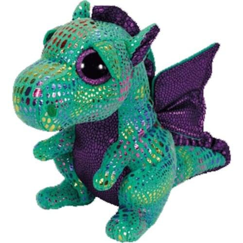 Ty Cinder The Green Dragon Plush Doll Toys 15cm