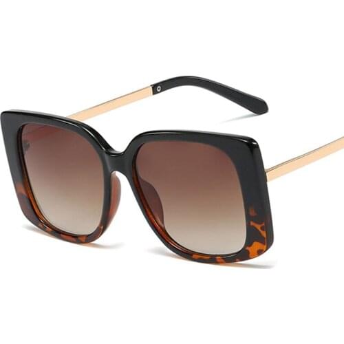 Veshion Square Retro Metal Legs Sunglasses Men Women Fashion UV400 Glasses