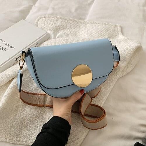 Vintage Crossbody Chest Bag Semicircle Waist for Women 2020Female Small Purse Leather Shoulder Messenger Women Bag