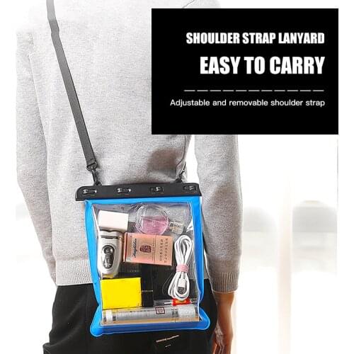 Multi-use Sundries Outdoor Transparent Waterproof Swimming Bag Beach Snorkeling Deep Diving Surfing Fishing Mobile Phone Bag