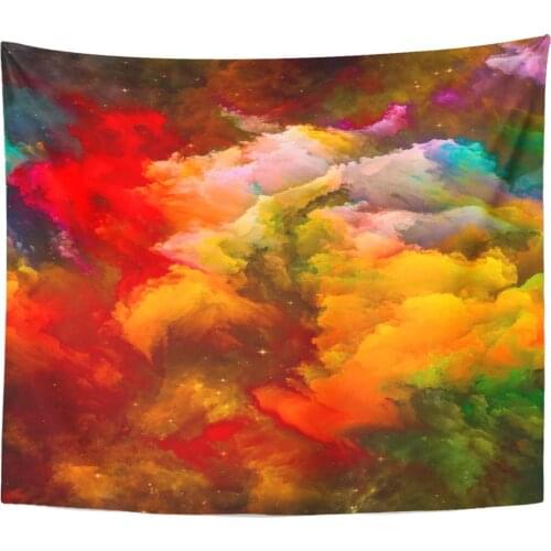 Universe is Not Enough Series Composed of Nebulae Vibrant Tapestry Home Decor Wall Hanging for Living Room Bedroom Dorm 50x60 in