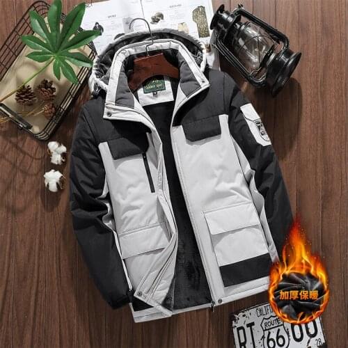 WANANSN Men's Parkas With A Hood