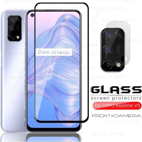 Realmi v5 glass camera lens film & screen protectors for oppo realme v5 v 5 5v realmev5 6.5'' phone tempered glasses safty film