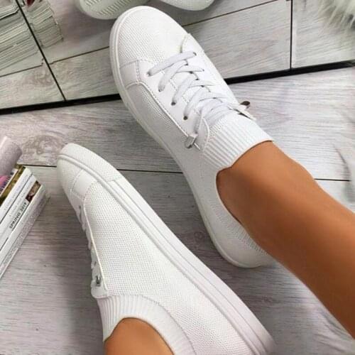 2021 Women Slip On Sneakers Shallow Loafers Vulcanized Shoes Spring Breathable Ladies Shoes Woman Canvas Round Toe Flats Shoes