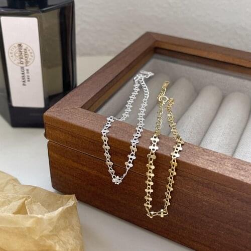 Silvology 925 Sterling Silver Contortion Chain Bracelet for Women Elegant Minimalist Creative Korea Bracelet 2021 Trendy Jewelry