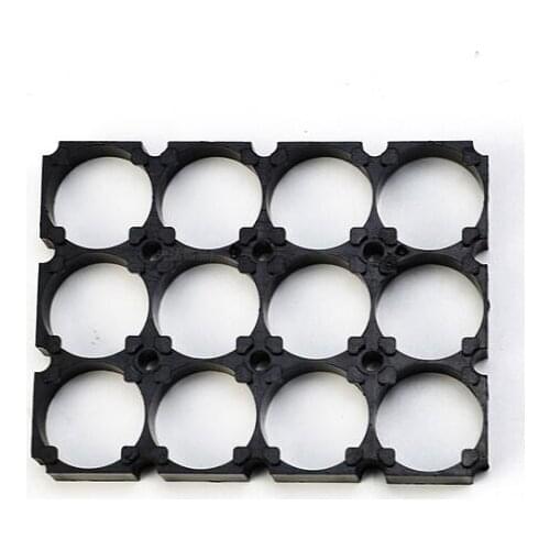 3*4 21700 Battery Holder Bracket Cell Safety Anti Vibration Plastic Cylindrical Brackets For 21700 Lithium Batteries