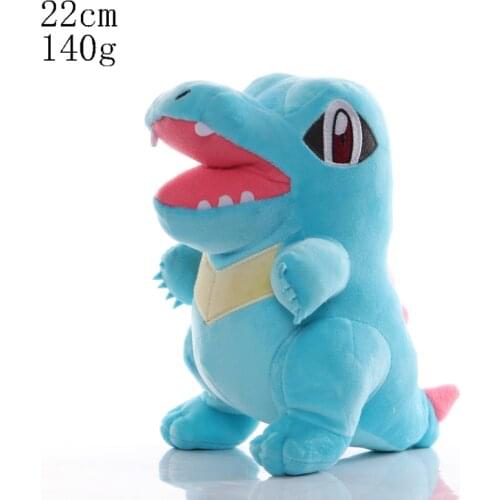 5pcs/lot 22cm Cute Pokemon Totodile Plush Toys Dolls Anime Totodile Plush Toys Doll Soft Stuffed Anime Plush Toys Children Gift