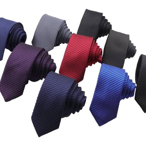 5cm Solid Striped Formal Tie Jacquard Polyester Business Wedding Necktie Narrow Classic Corbata Neckwear Gravata