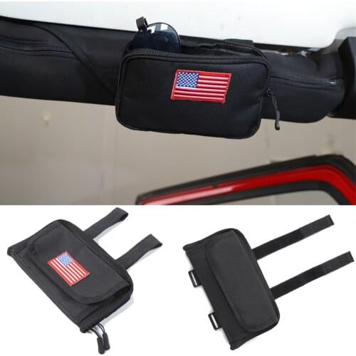 Car Multi-Function Glasses Storage Bag Fit for Jeep Wrangler TJ JK JL Gladiator JT 1997+ Interior Accessories