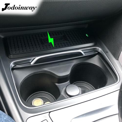 Car wireless charger for BMW 3 Series F30 F31 F82 F32 F34 F36 charging board center console cup holder for iphone 11 charge mat