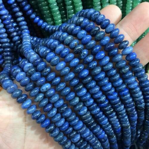 Rondelle dumortierite beads natural GEM stone beads DIY spacer beads for jewelry making strand 15" wholesale