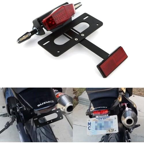 License Plate Holder Bracket Rear Tail Tidy Fender Eliminator Fit For Suzuki DRZ400 DRZ400E DRZ400S DR-Z400S DRZ400SM 2005-2021