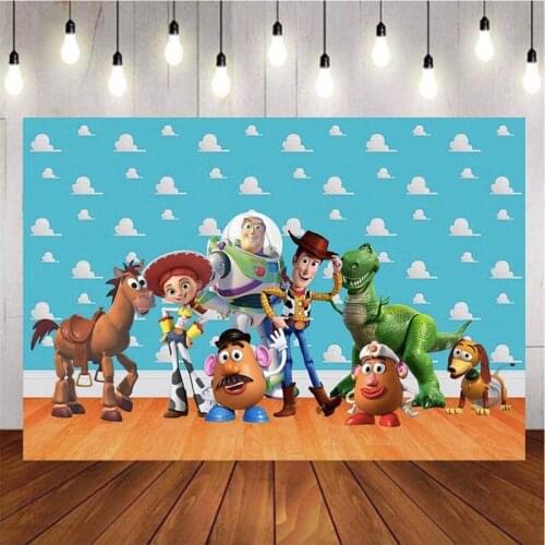 Cartoon Horse Toy Photography Background Backdrop Wallpaper Birthday Party Decoration Tapestry Photo Live Studio Customize