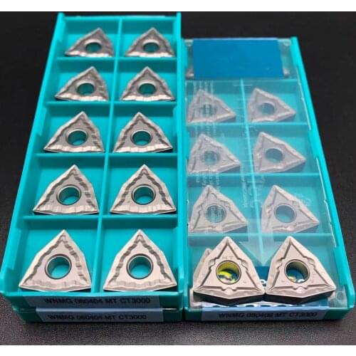 Ceramic WNMG 080408 MT CT3000 Cylindrical Turning Cermet Grade CNC Carbide Inserts WNMG080404 Lathe Parts Turning Inserts