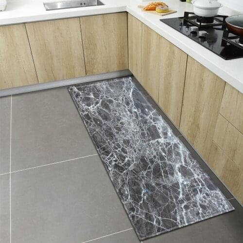 Nordic Kitchen Rug Entrance Doormat Home Bedroom Bedside Living Room Decoration Long Carpet Hallway Bathroom Anti-Slip Floor Mat