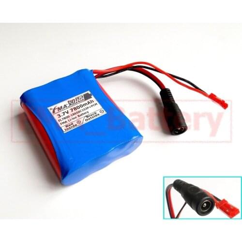 Protected by PCM BMS 18650 Li-ion battery pack 3.7V 7800mAh 1S3P for LED 4.2V power supply 5V powerbank 26FM